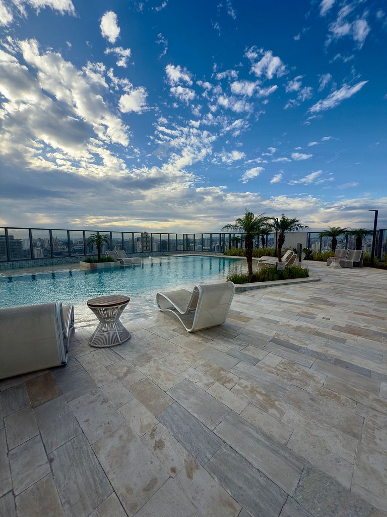 Flat Alto Padrão | Aerop. Congonhas | Shopping Morumbi | Con